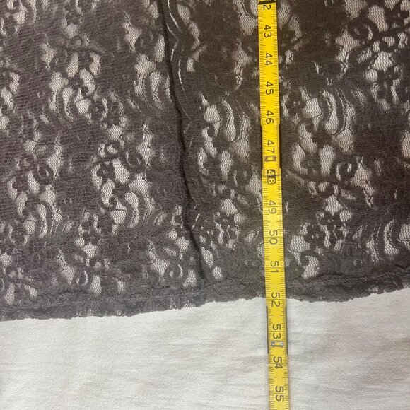 Betsey Boo! 3X Gray Long Sleeve Open Waterfall Front Sheer Lace Cardigan Duster - Picture 13 of 16